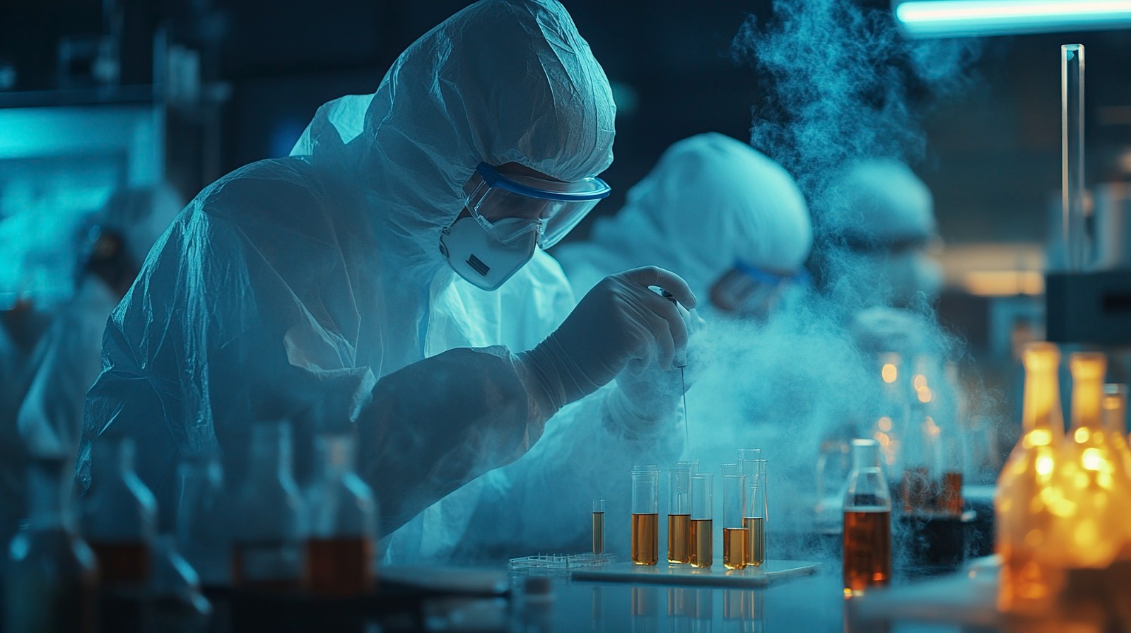 AI analyzing molecular structures for toxicity risks